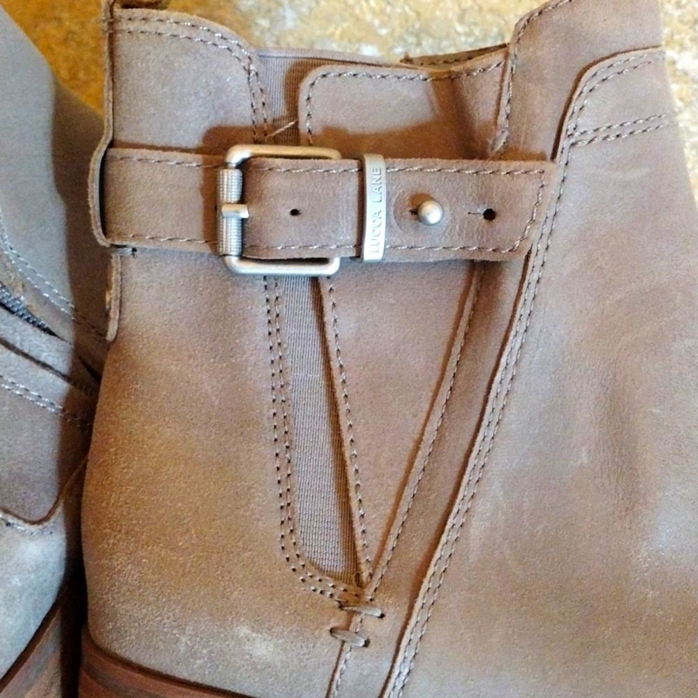 Lucca Lane Leather Ankle Boots Sz 10 NWoB - Picture 8 of 11